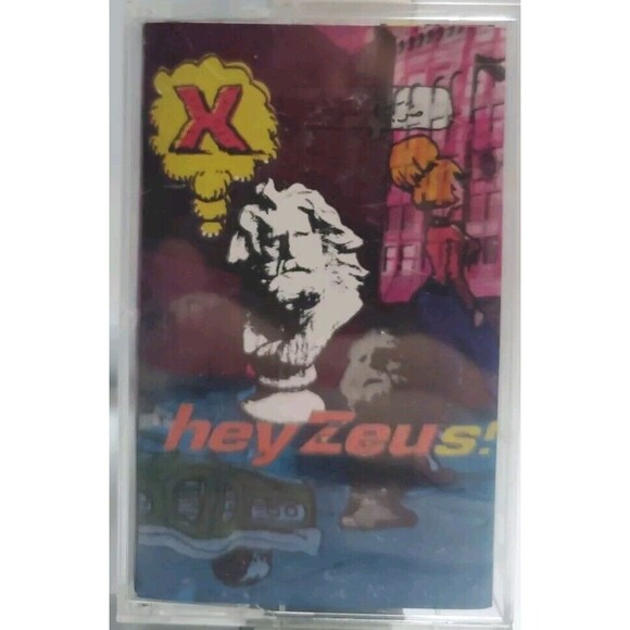 X -  HEY ZEUS! CASSETTE TAPE 1993 BIG‎ LIFE RECORDS Excellent Condition - Picture 1 of 5